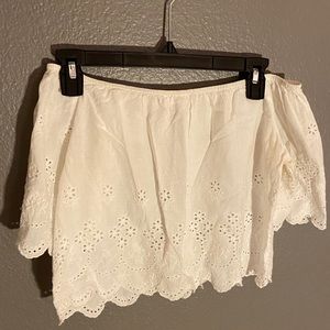 white crop top